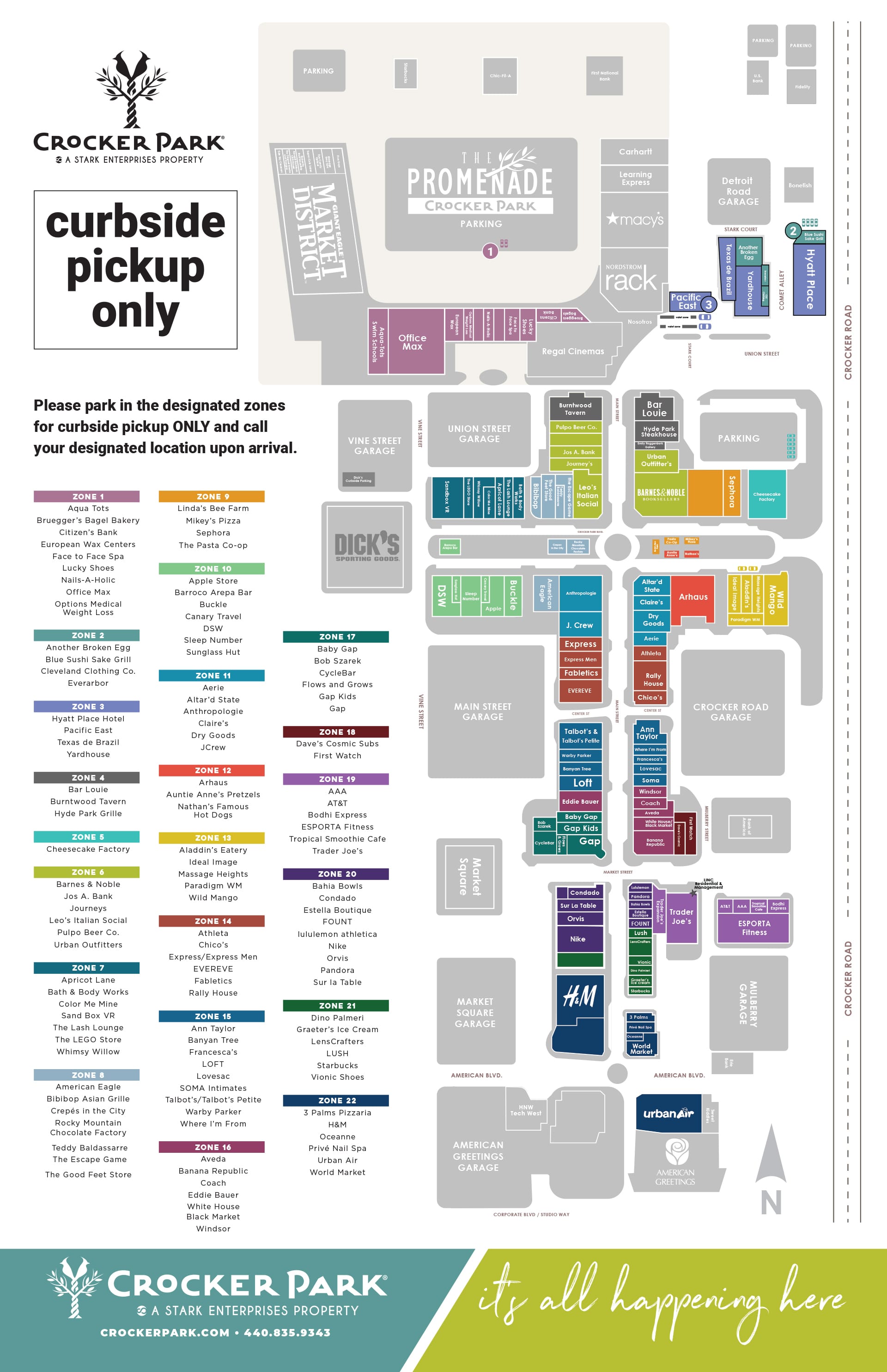 Crocker Park Curbside Map